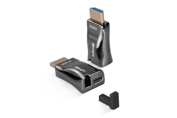 Lindy 300m Fibre Optic HDMI® 4K60 Dongle Extender – Authorised Distributor UAE Dubai Abu Dhabi | Maxtouch