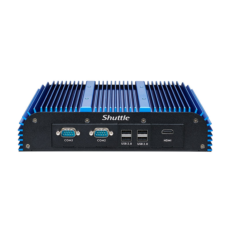 Shuttle PC installed in digital signage setup